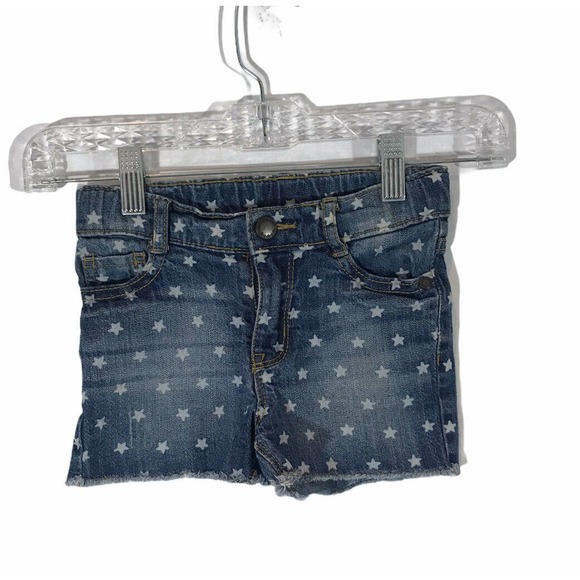 OshKosh B'Gosh Denim Shorts - Size 3T Stars USA - Picture 5 of 8